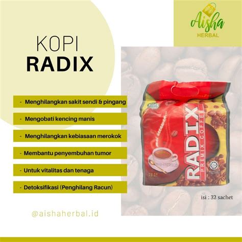 Jual Kopi Radix Hpa Isi Sachet Shopee Indonesia