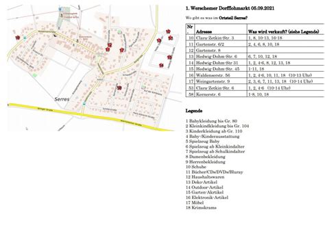 Standorte Und Infos Zum 1 Werschemer Dorfflohmarkt Gemeinde Wiernsheim