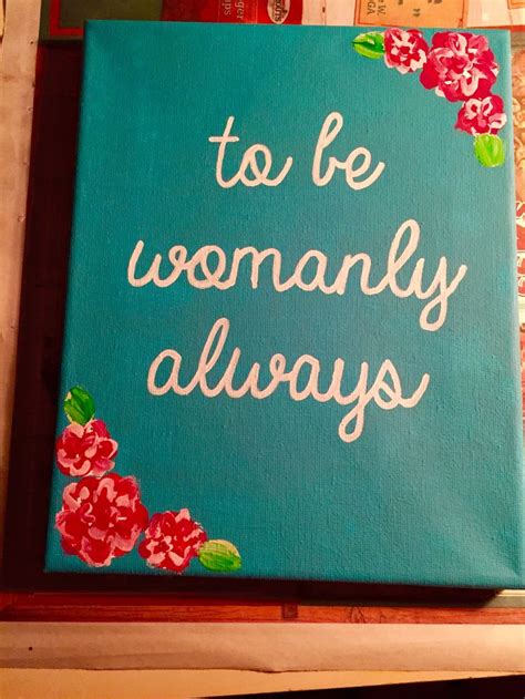 Chi Omega Symphony Canvas To Be Womanly Always Little Ts