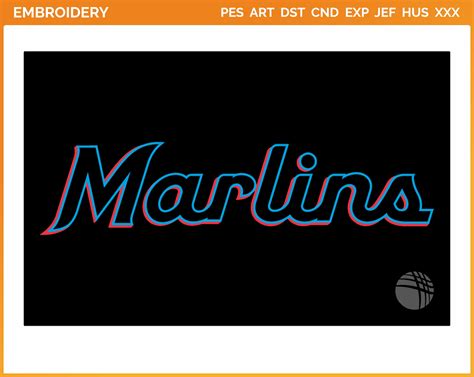 Miami Marlins Jersey Logo 2019 Baseball Sports Embroidery Logo In