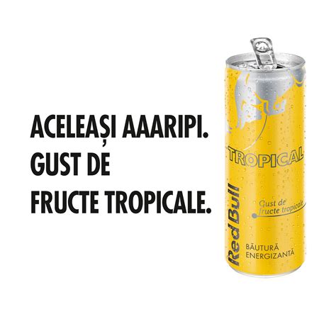 Bautura Energizanta Red Bull Aroma Fructe Tropicale 12 X 250ml Emagro