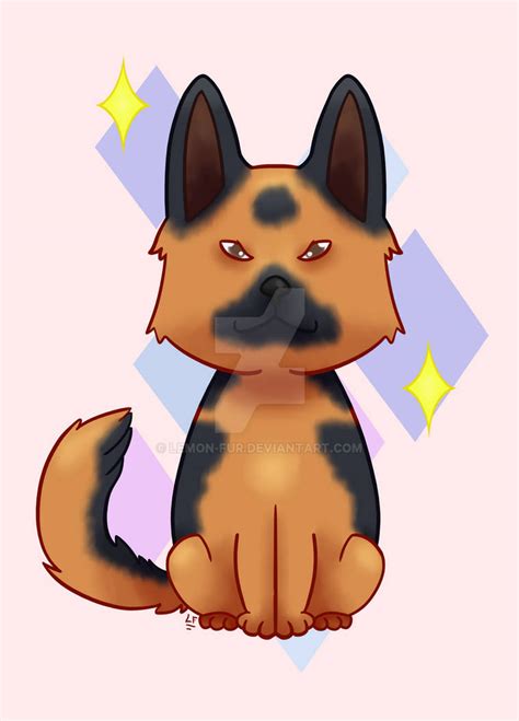 Chibi German Shepherd V2 By Lemon Fur On Deviantart