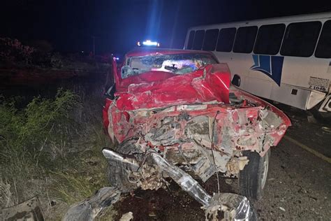 Muere Hombre Tras Impactar Su Camioneta De Frente Contra Un Camión De