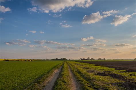 Wallpaper Sunlight Landscape Sunset Hill Nature Sky Field Road