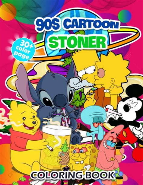 Buy S Cartoon Stoner Coloring Book Adult Weed Coloring Book With