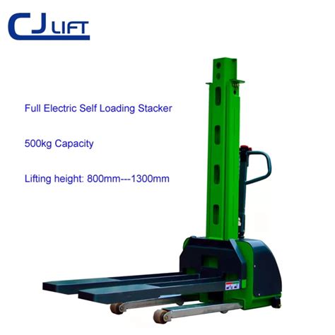 Ton Self Lift Semi Electric Stacker Kg Self Loading Stacker On