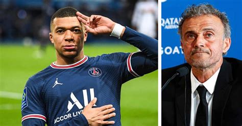 Luis Enrique confirme le départ de Mbappé du PSG Jai toujours l