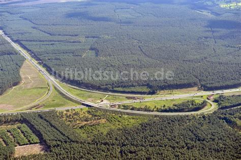 Luftbild Groß Ziethen Vorbereitungen für den Ausbau am