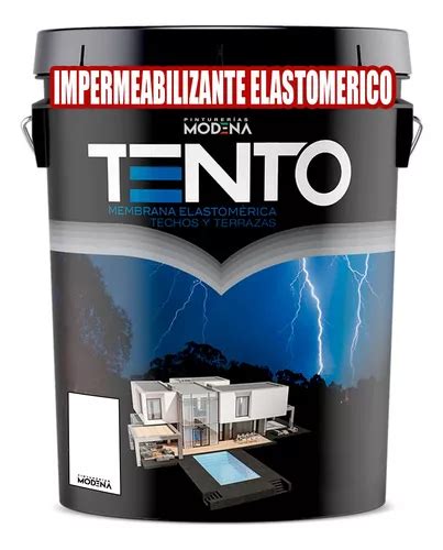 Membrana Liquida Elastomerica Tento Techos 20 Kgs Blanca Envío gratis