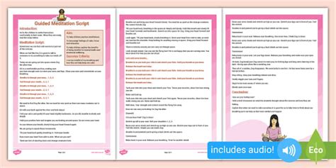 Guided Meditation Script With Audio Teacher Made Twinkl