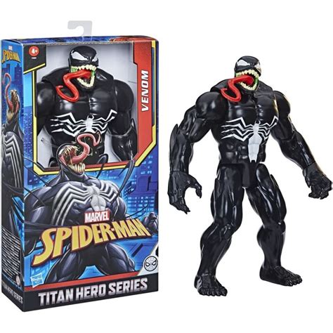 Figurina Venom Vokarala Marvel Spider Man Titan Hero 4 Negru