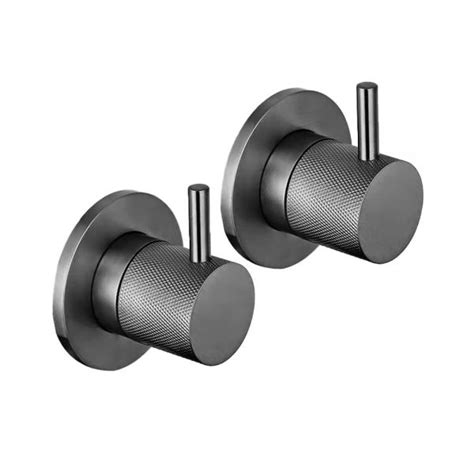 Jtp Vos Brushed Black Wall Mounted Valves With Designer Handle Dh Bbl