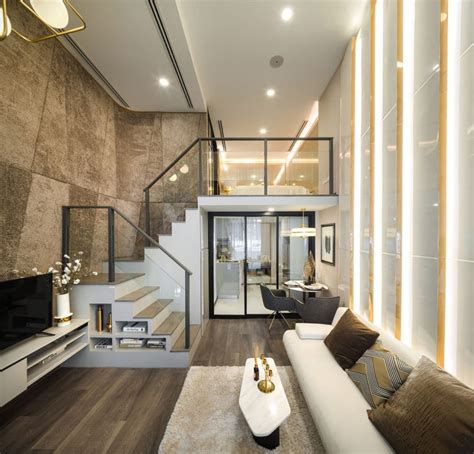 Luxurious Compact Modern Condo Apartment with Double Height Ceiling