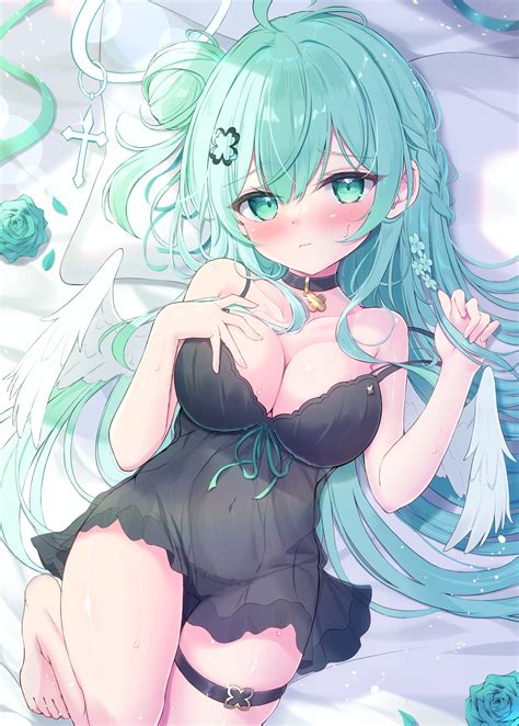 Mikaze Maruto Angel Cameltoe Garter Lingerie Pantsu See Through Thong