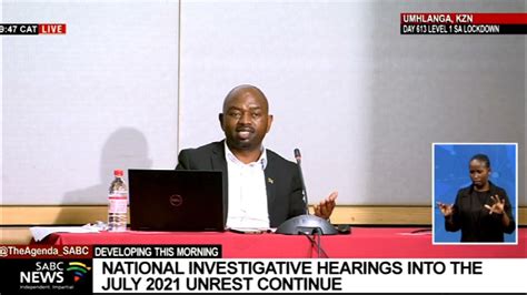 July Unrest I Sahrc Hearings Into The Violence And Looting In July 2021