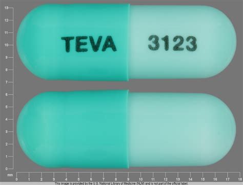 Capsule Teva 3123 Images Dicloxacillin Sodium Dicloxacillin Sodium Ndc 43063 180