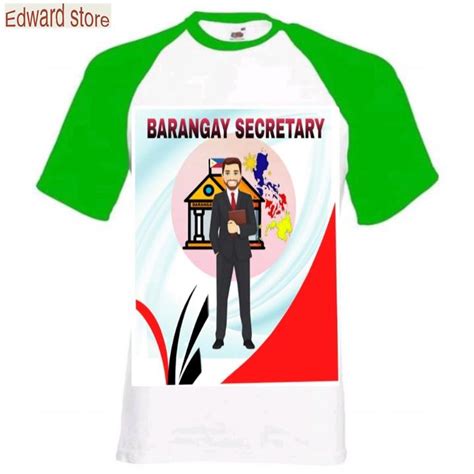 Edward Store Barangay Secretary Raglan Shirts Sublimation Print