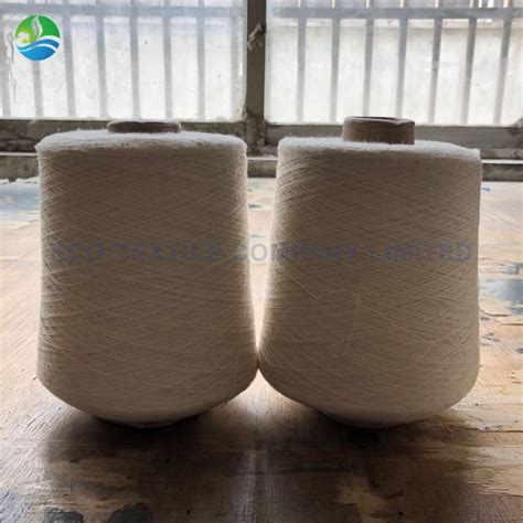 Natural Luster Banana Leaves Fibres Rayon Cellulose Blended Ring Spun