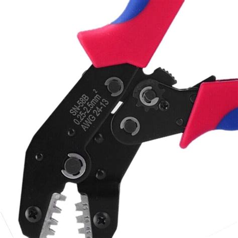 SN 58B Ratchet Crimping Plier Crimper Tool 0 25 1 5mm² AWG24 13 for