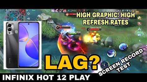 INFINIX HOT PLAY SCREEN RECORD TEST SA MOBILE LEGENDS ML GAMEPLAY YouTube