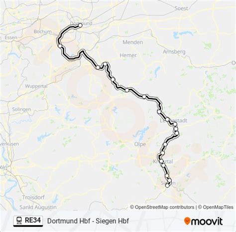 Re34 Route Schedules Stops Maps Dortmund Hbf Updated