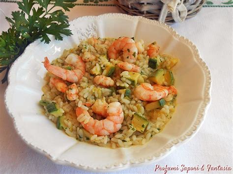 Risotto Con Gamberi E Zucchine Ricetta Profumi Sapori Fantasia