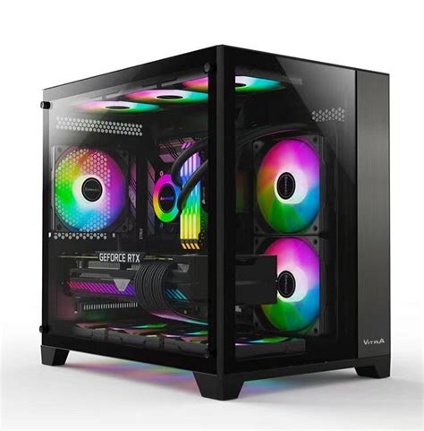 Vỏ Case VITRA CRYSTAL S1 BLACK M ATX Mini Tower Màu Đen