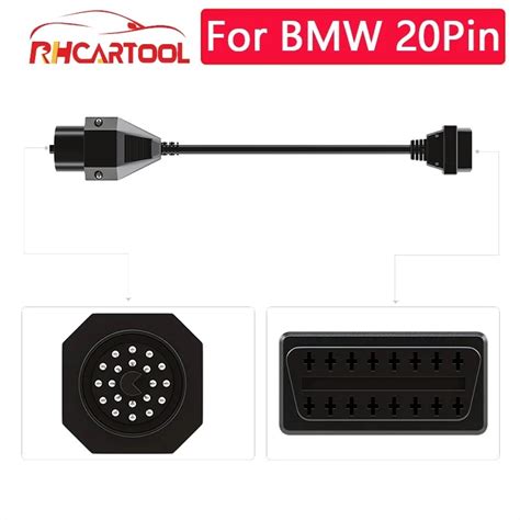 Obd2 Diagnostic Cable For Bmw 20 Pin To 16pin Female Connector For Bmw E36 E39 X5 Z3 For Bmw