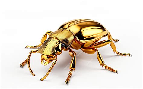 Premium Ai Image Golden Tortoise Beetle