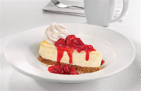 Denny’s New York Style Cheesecake with Strawberry Topping and Whipped ...