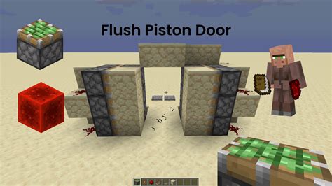 Hidden By Flush Piston Door In Minecraft Seconds Youtube