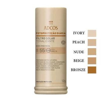 Adcos Pro Filtro Solar Tonalizante FPS 55 Base Stick 12g Nude