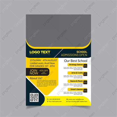 School Admission Flyer Design Template Download On Pngtree