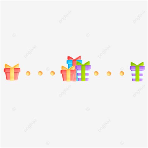 Regalo De Línea Divisoria Tridimensional 3d Png 3d Estereoscópico