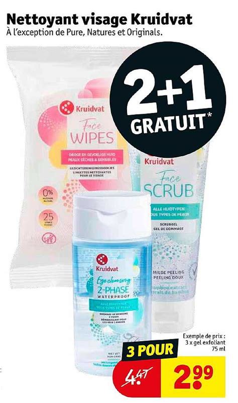 Promo Nettoyant Visage Kruidvat Chez Kruidvat Icatalogue Fr