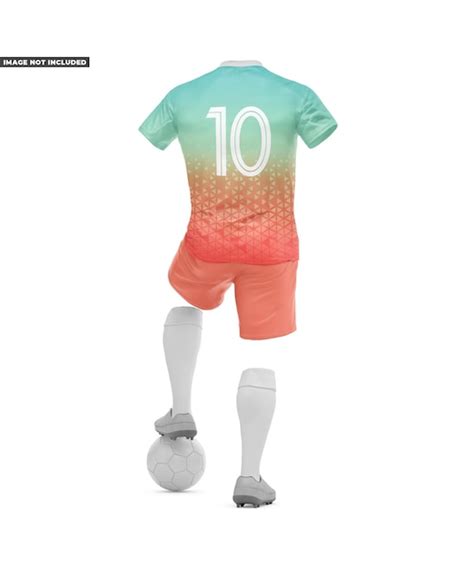 Premium Psd Soccer Uniform Kit Mockup Back View