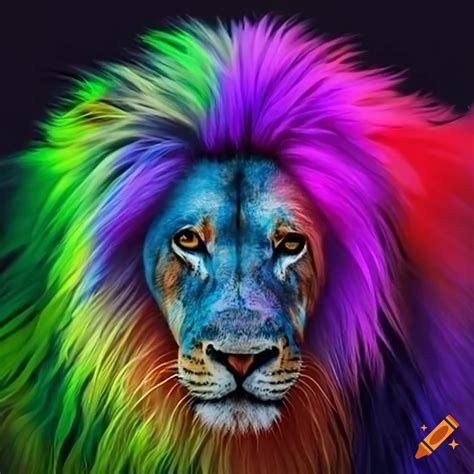 Rainbow Lion Wallpaper