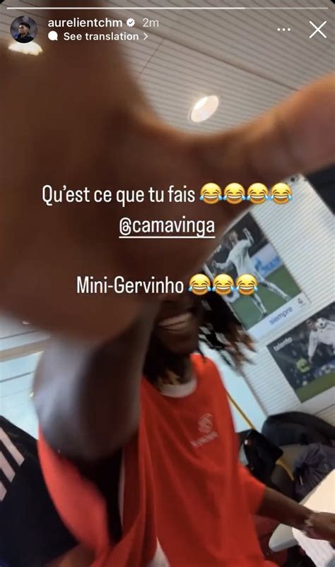 Madrid Zone on Twitter Tchouaméni calling Camavinga Mini Gervinho