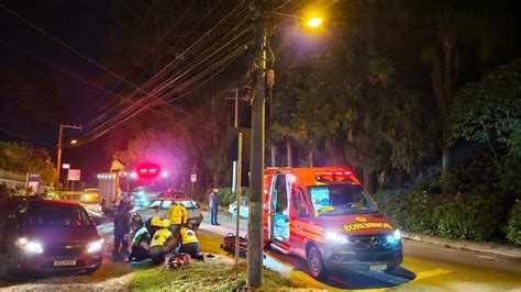 Colisão carro e moto na Augusto Wunderwald deixa homem ferido Portal