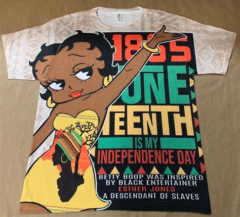 Betty Boop Esther Jones Juneteenth Shirt Womens History Etsy