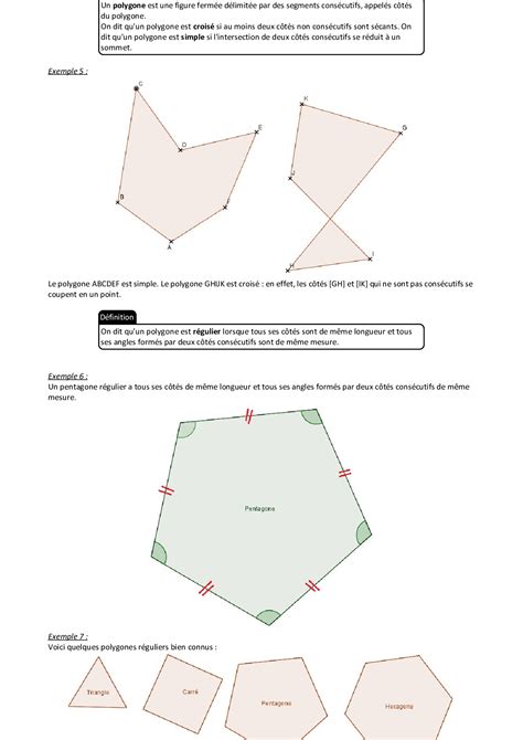 Angles Inscrits Et Polygones R Guliers Cours Alloschool