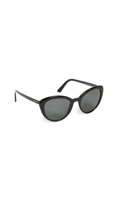 Prada Pr 02vs Ultravox Cat Eye Sunglasses In Black Modesens Cat Eye Sunglasses Prada