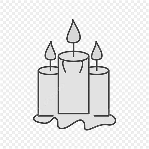 Трафарет свечи (Много фото) - drawpics.ru