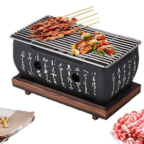 Hibachi Grill Japanese Tabletop Charcoal Grill Table Top Portable