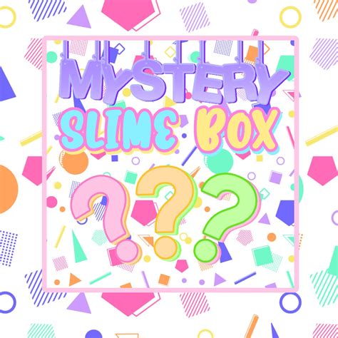 Mystery Slime Box Slime Mystery Box Fun T Present Toy Slime Etsy