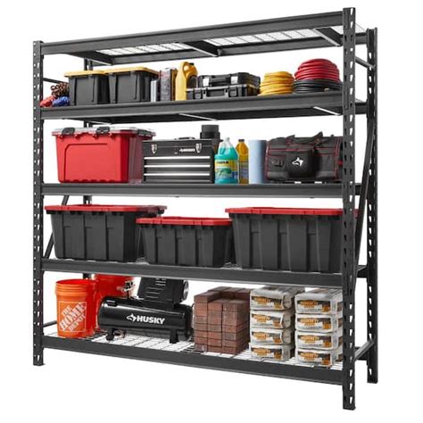 5 Tier Heavy Duty Steel Garage Storage Shelving Unit In Silver 48 W X
