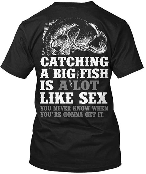 Catching A Big Fish Fishing Funny T Shirt For Men Fishing Humor