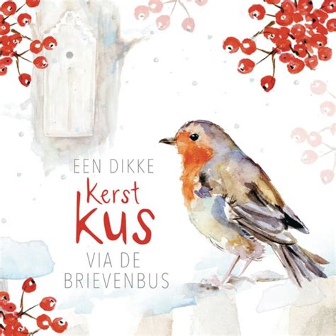 Michelle Dujardin Kerstkaart Vogel Greetz