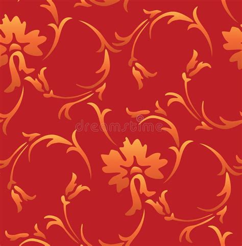 Seamless Vintage Wallpaper Pattern Stock Illustration Illustration Of
