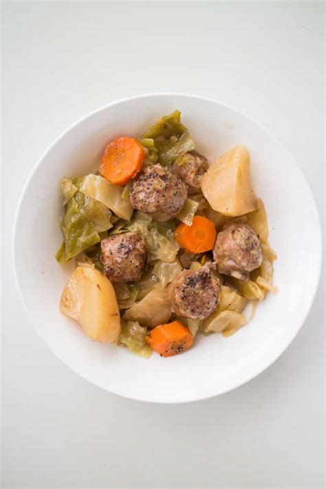 Slow Cooker Sausage and Cabbage Recipe - Easy and Ready in 6 Hours